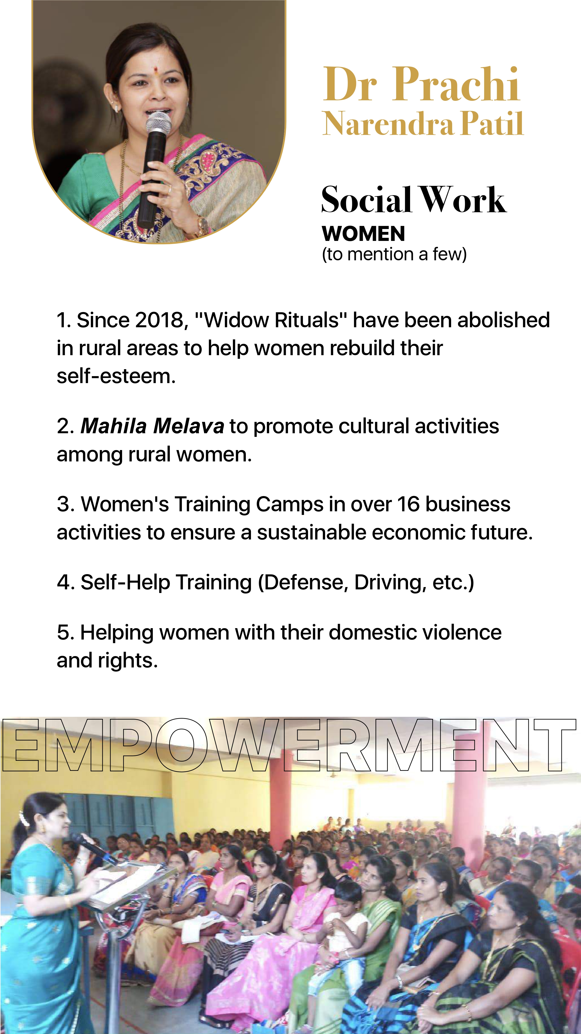 Dr.Prachi Narendra Patil - WOMEN EDUCATION SELF EMPLOYMENT